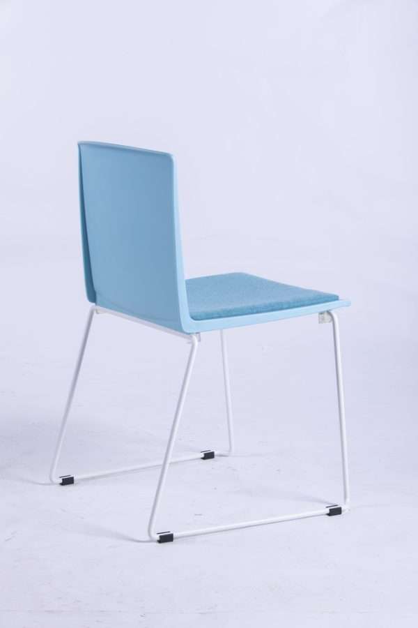Stackable Metal Frame Plastic Office Guest Conference Chair - Image 3