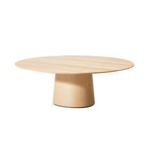 Project Matching Contract Furniture Modern Round Wooden Coffee Table Set