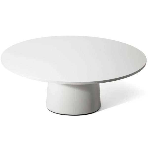 Project Matching Contract Furniture Modern Round Wooden Coffee Table Set - Image 4