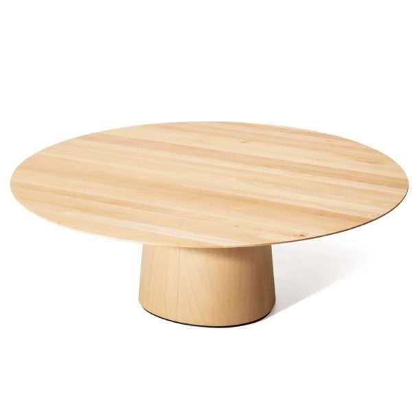 Project Matching Contract Furniture Modern Round Wooden Coffee Table Set - Image 3
