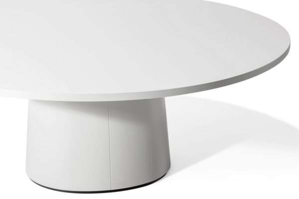 Project Matching Contract Furniture Modern Round Wooden Coffee Table Set - Image 7