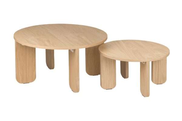 Project Matching Contract Furniture Two Complementary Sizes Coffee Nest Tables - Image 3