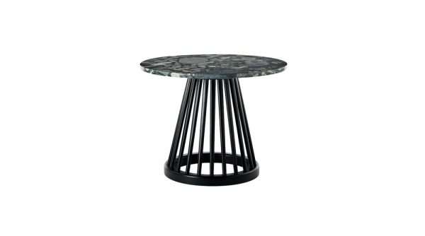 Project Matching Contract Furniture Modern Round Solid Oak Marble Contemporary Design Fan Coffee Table - Image 3