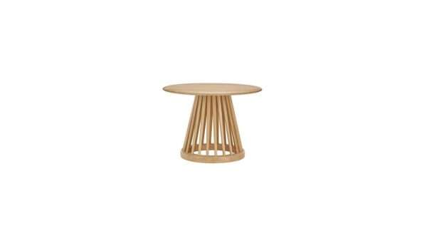 Project Matching Contract Furniture Modern Round Solid Oak Marble Contemporary Design Fan Coffee Table - Image 5