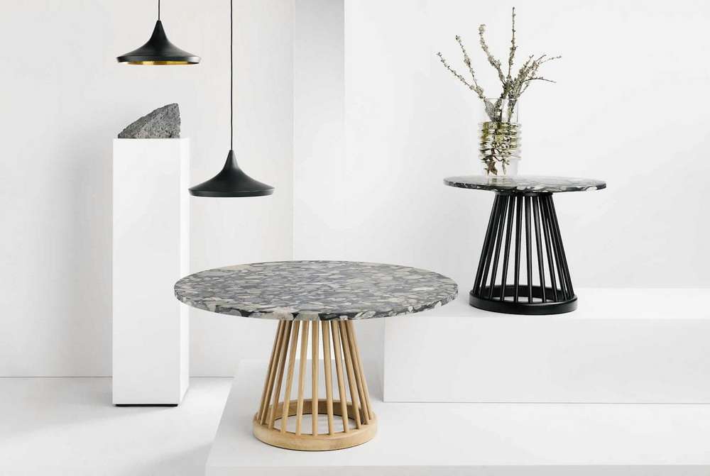 Project Matching Contract Furniture Modern Round Solid Oak or Marble Top Contemporary Design Coffee Table