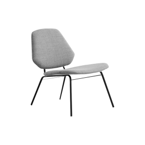 Lean Metal Frame Armless Lounge Chair