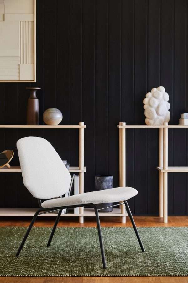 Lean Metal Frame Armless Lounge Chair - Image 3