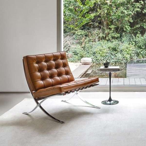 Italian Style Luxury Mid Century Barcelona Lounge Chair - Image 4