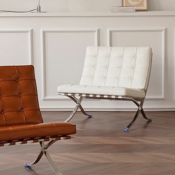Italian Style Luxury Mid Century Barcelona Lounge Chair - Image 7