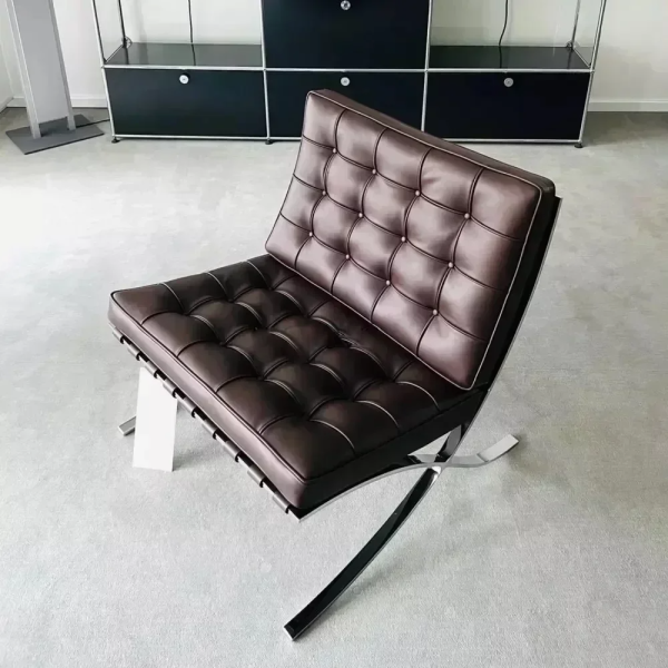 Italian Style Luxury Mid Century Barcelona Lounge Chair