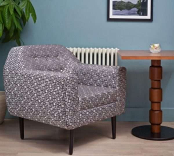 Midcentury Classic Tub Design Accent Chair Stylish Lounge Seating