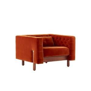 Marconi Tufted Green Velvet Accent Chair
