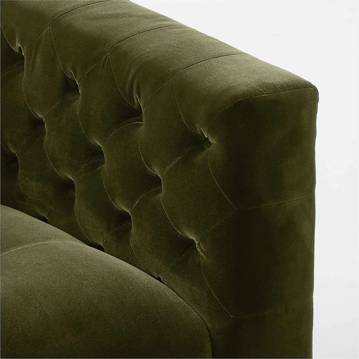 Project Matching Contract Furniture Marconi Tufted Green Velvet Accent Chair
