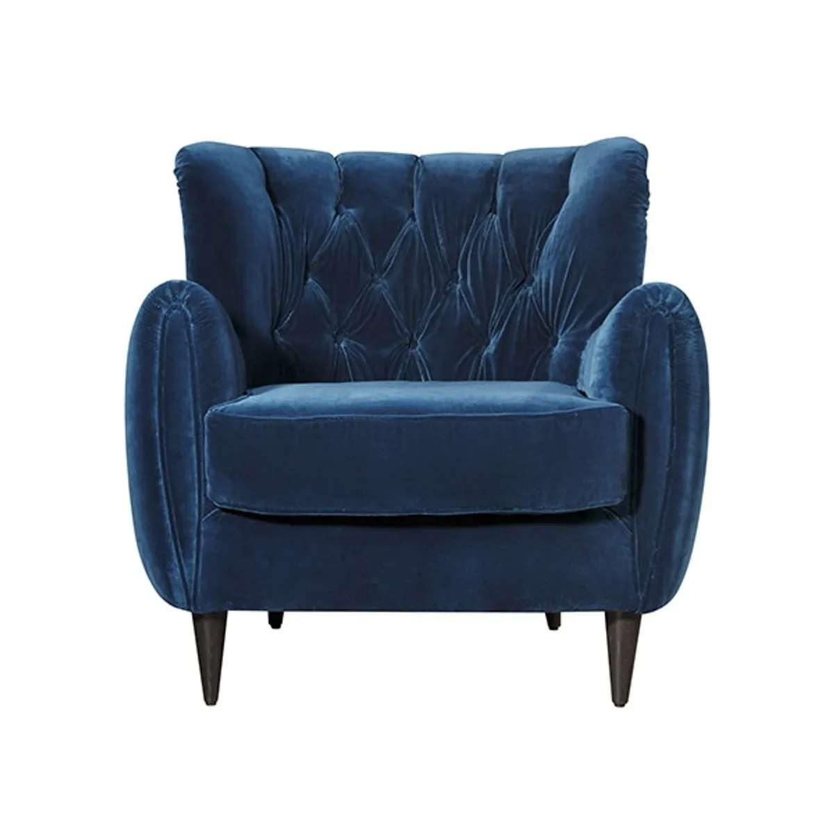 Project Matching Contract Furniture Harold Tufted Velvet Accent Chair - Image 2