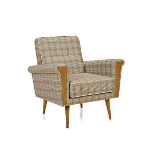 Project Matching Contract Furniture Tufted Nailhead Leather Armchair