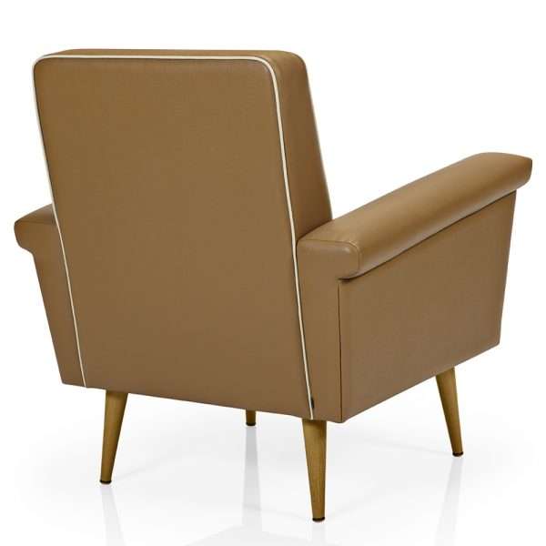 Project Matching Contract Furniture Tufted Nailhead Leather Armchair - Image 4