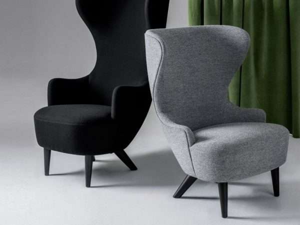Project Matching Contract Furniture Wholesale Modern Luxury Upholstered Wingback Chair Velvet Armchair