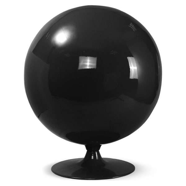 Project Matching Contract Furniture Modern Ballon Chair Black Shell and White Interior - Image 6