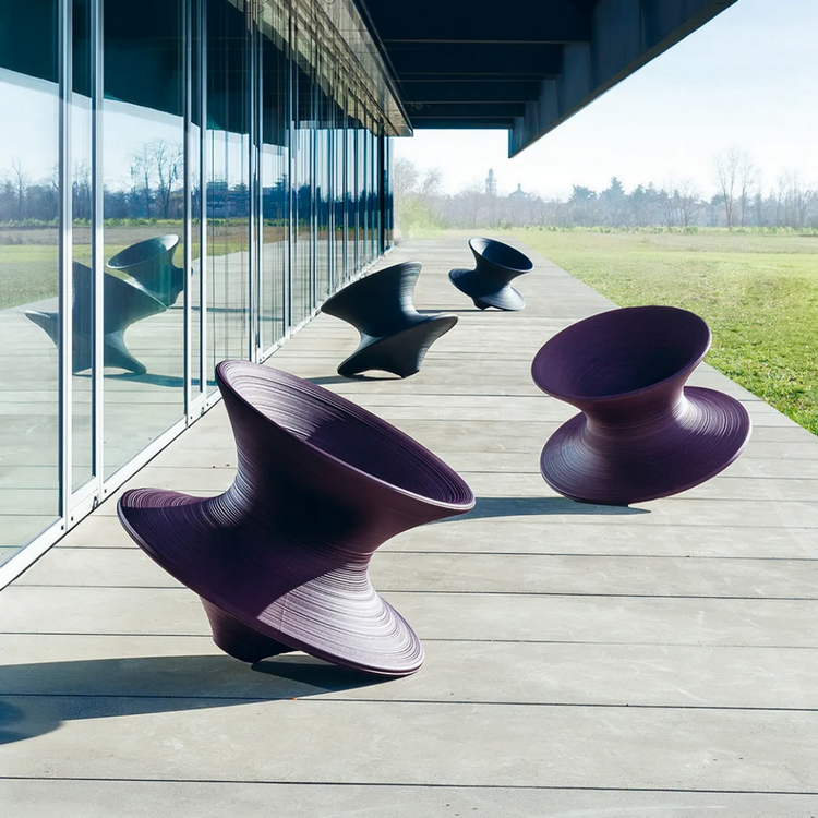 Spun chair purple