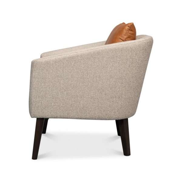 Italian Light Luxury Single Leisure Chair Hotel Guest House High-End Club Reception Chair Made Of Ash Wood