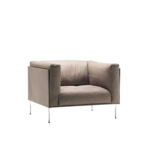 Comfortable Single Black Leather Office Waiting Sofa Chair