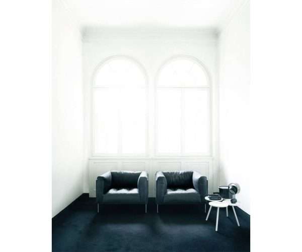 Comfortable Single Black Leather Office Waiting Sofa Chair - Image 2