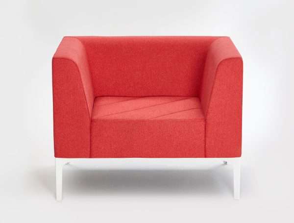 Supporting Samples Luxury Sofa Fabric Back Modular Office Furniture Single Seat Sofa Chair - Image 2