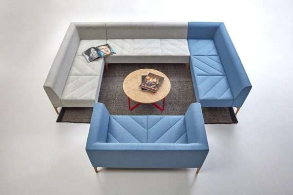 Supporting Samples Luxury Sofa Fabric Back Modular Office Furniture Single Seat Sofa Chair