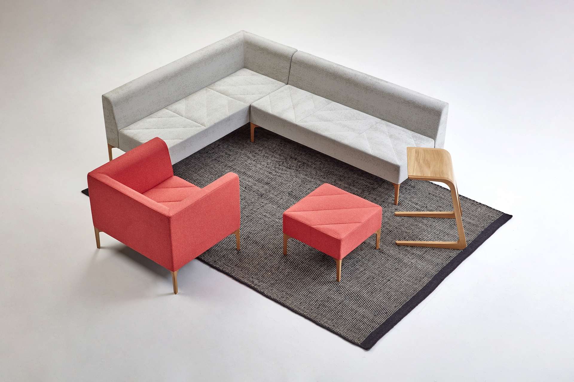 Supporting Samples Luxury Sofa Fabric Back Modular Office Furniture Single Seat Sofa Chair