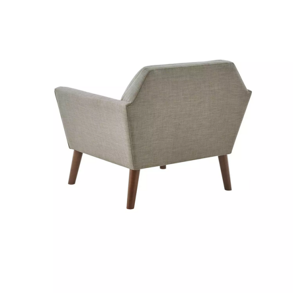 Newport Blue Tufted Lounge Arm Chair with Fire Retardant Certificate - Image 5
