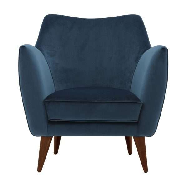 Modern Nordic Italian Design Elegant Simple Living Room Furniture Velvet Fabric Knightsbridge Lounge Chair - Image 12