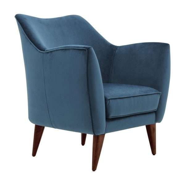 Modern Nordic Italian Design Elegant Simple Living Room Furniture Velvet Fabric Knightsbridge Lounge Chair - Image 13