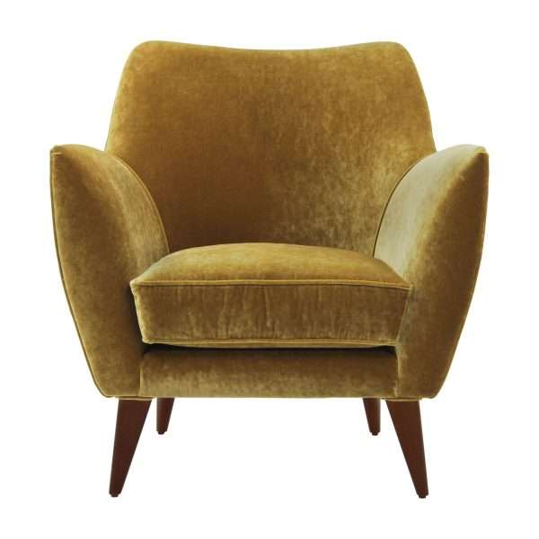 Modern Nordic Italian Design Elegant Simple Living Room Furniture Velvet Fabric Knightsbridge Lounge Chair - Image 4