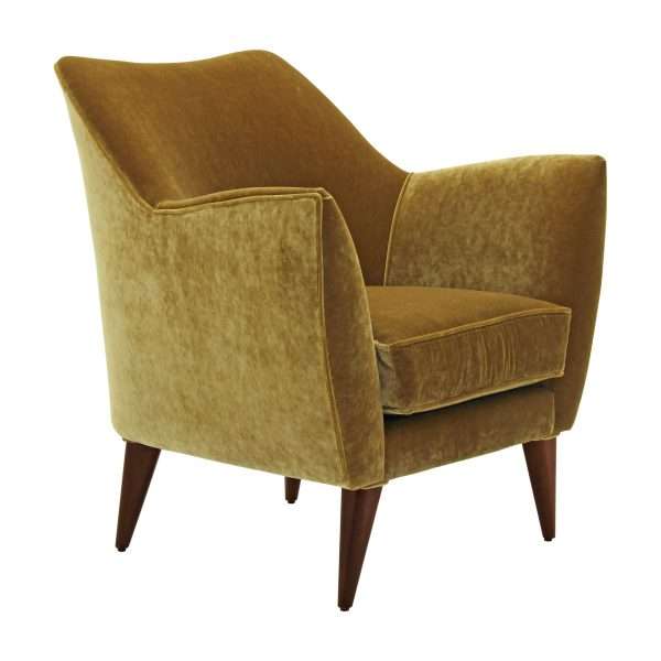 Modern Nordic Italian Design Elegant Simple Living Room Furniture Velvet Fabric Knightsbridge Lounge Chair - Image 6