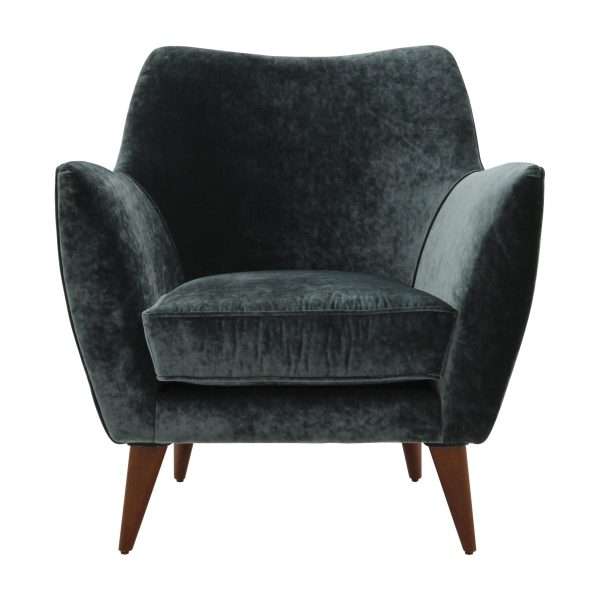 Modern Nordic Italian Design Elegant Simple Living Room Furniture Velvet Fabric Knightsbridge Lounge Chair - Image 10