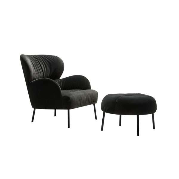 Modern Design Hotel Home Furniture Velvet Lounge Chair