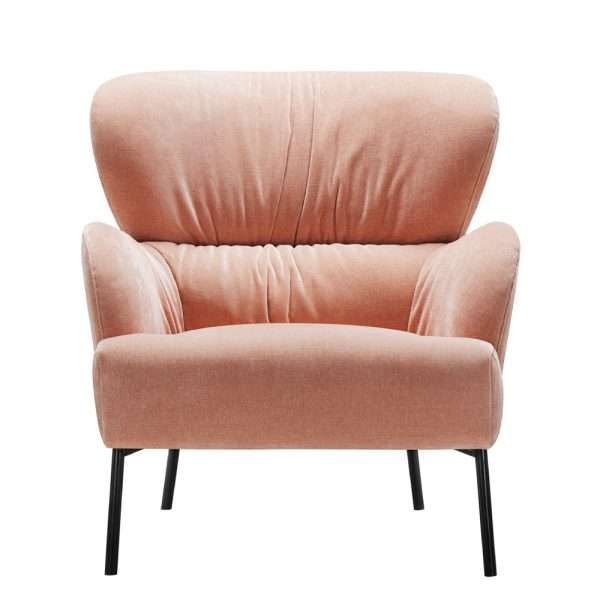 Modern Design Hotel Home Furniture Velvet Lounge Chair - Image 6