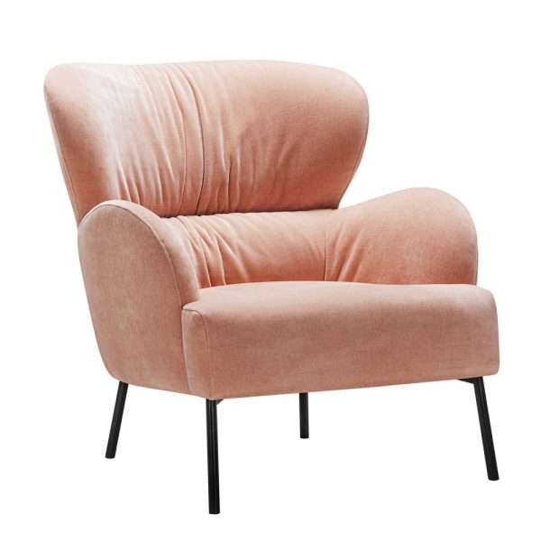 Modern Design Hotel Home Furniture Velvet Lounge Chair - Image 5