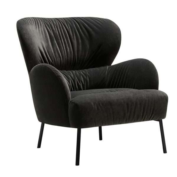 Modern Design Hotel Home Furniture Velvet Lounge Chair - Image 2