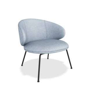 Modern Style Leisure Furniture New Design Fabric Lounge Chair with Stainless Steel Legs