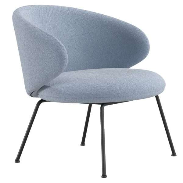 Modern Style Leisure Furniture New Design Fabric Lounge Chair with Stainless Steel Legs - Image 2
