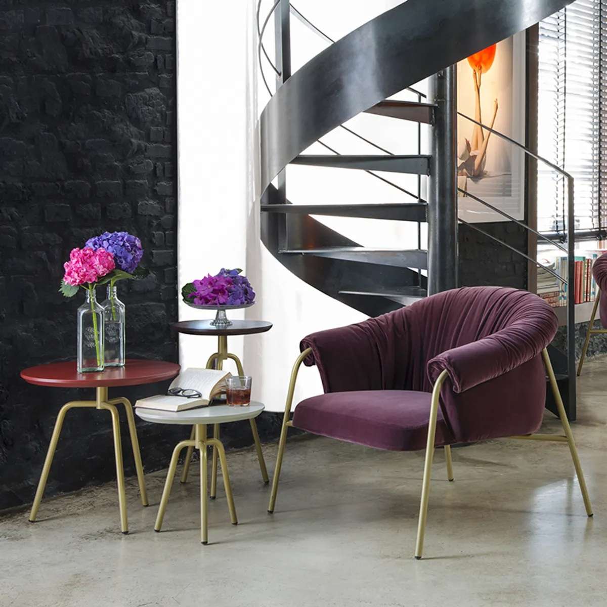Modern Arm Chairs Single Sofa Comfortable Scala Lounge Chair