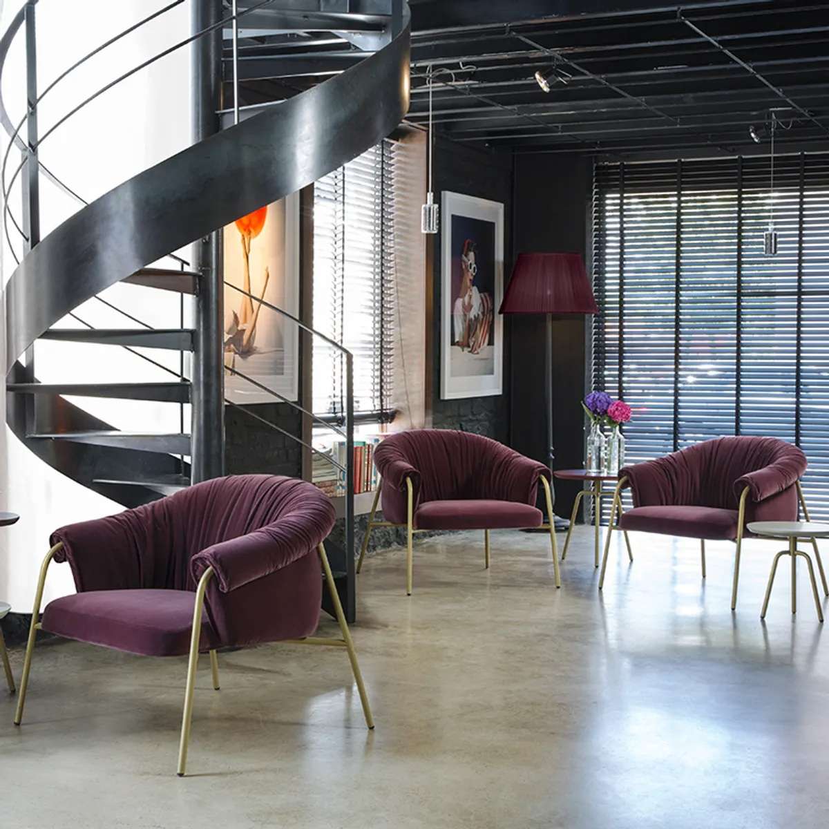 Modern Arm Chairs Single Sofa Comfortable Scala Lounge Chair