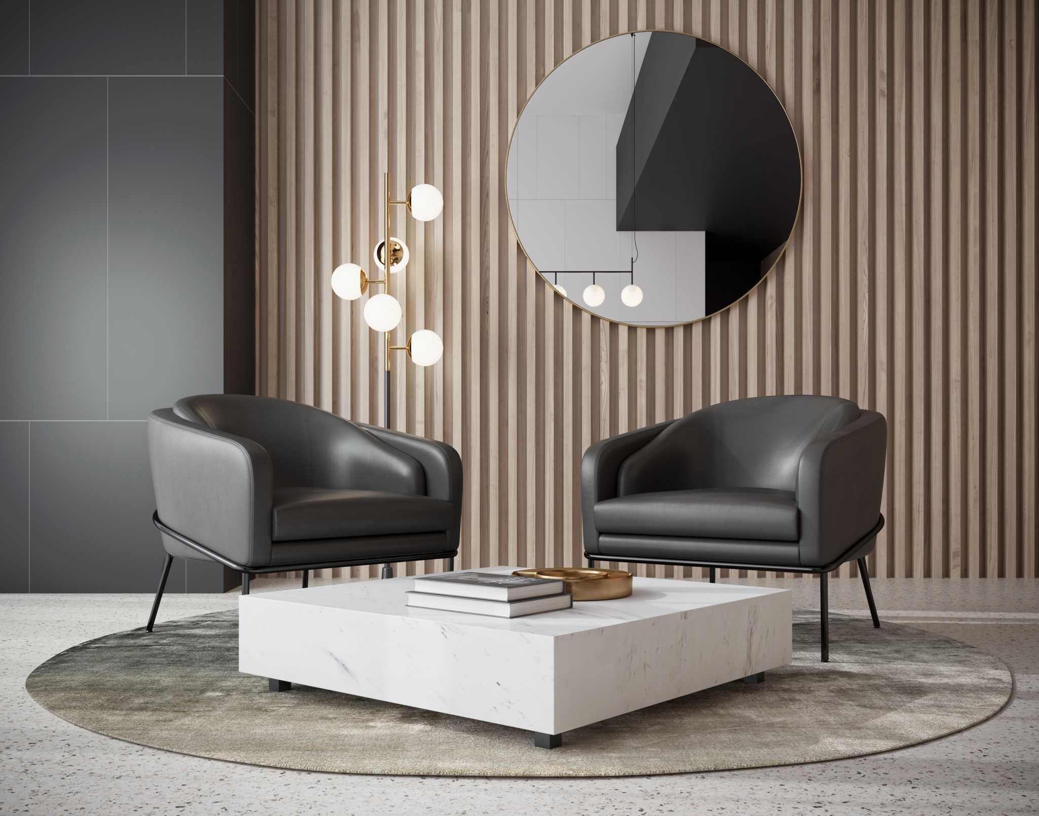 Modern Arm Chairs Single Angelo Lounge Chair