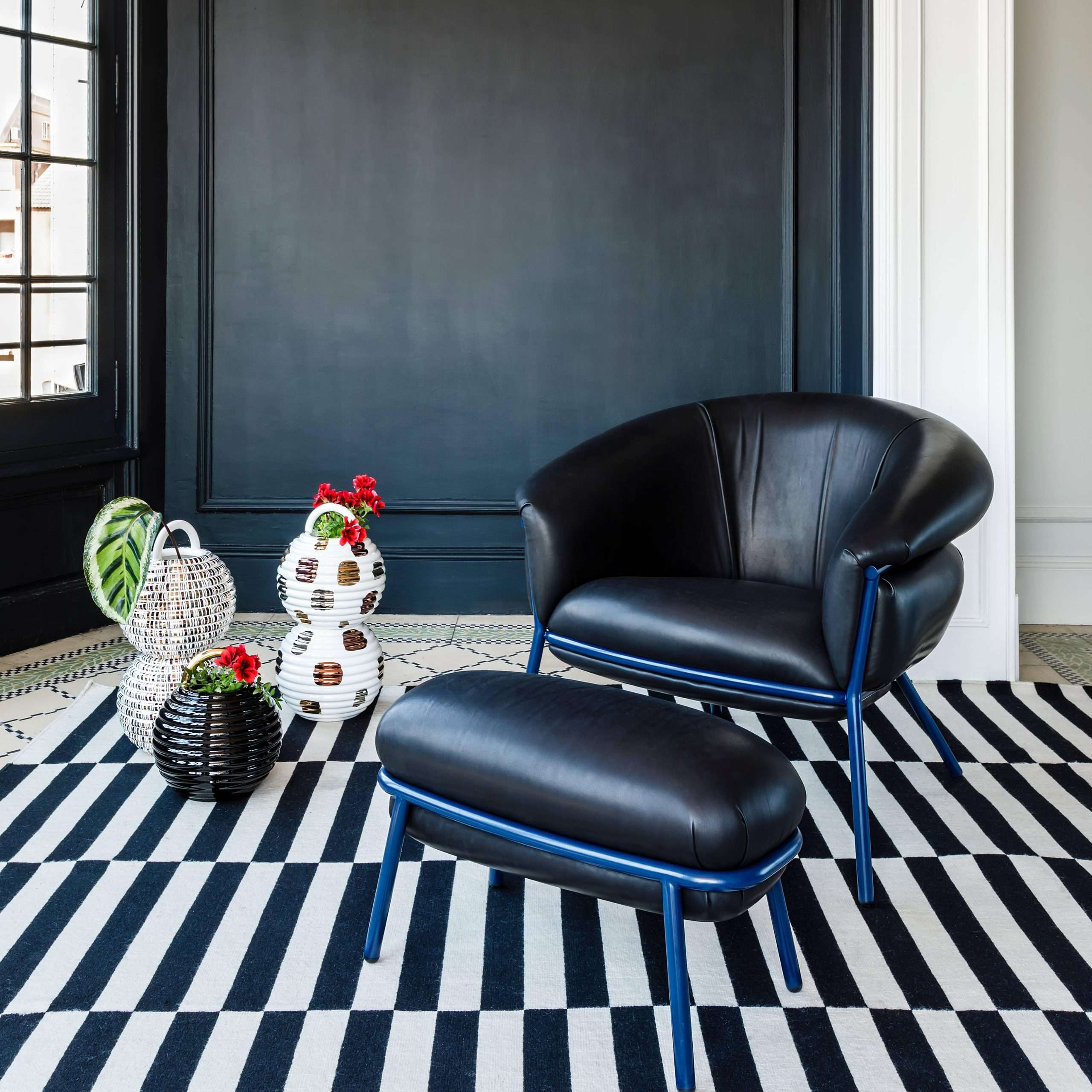 Project Furniture Matching Contract Modern Light Luxury Office Business Genuine Leather Armchair