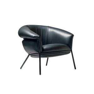 Project Furniture Matching Contract Modern Light Luxury Office Business Genuine Leather Armchair
