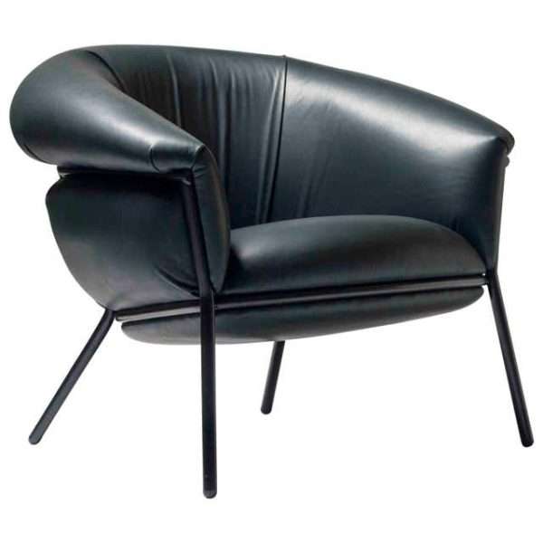 Project Furniture Matching Contract Modern Light Luxury Office Business Genuine Leather Armchair - Image 2