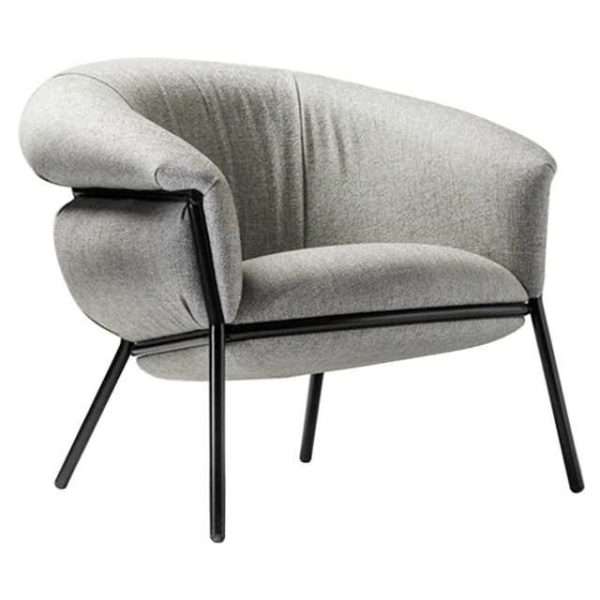 Project Furniture Matching Contract Modern Light Luxury Office Business Genuine Leather Armchair - Image 3