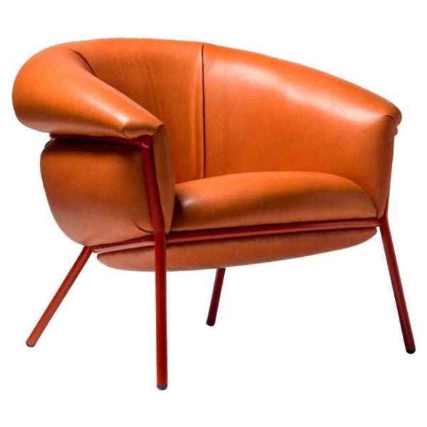 Project Furniture Matching Contract Modern Light Luxury Office Business Genuine Leather Armchair - Image 5