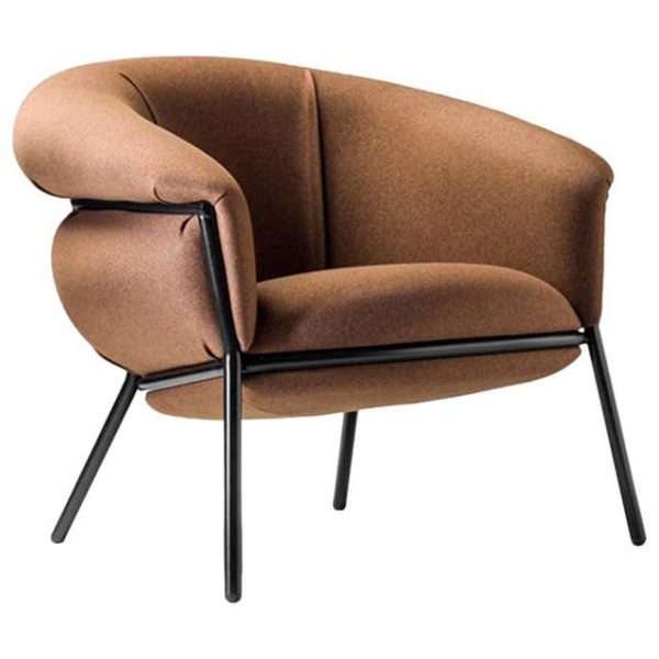 Project Furniture Matching Contract Modern Light Luxury Office Business Genuine Leather Armchair - Image 6